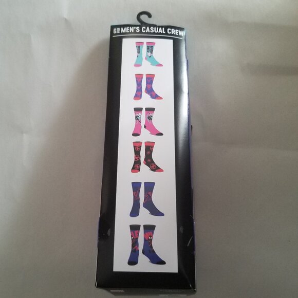 Marvel Spider-man Across The Spider-verse 6 pack socks - Picture 2 of 10